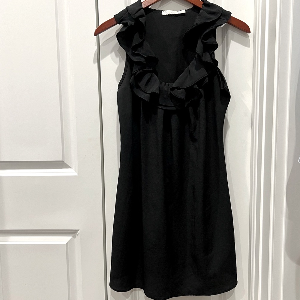 Pins and Needles Black Sleeveless Ruffle Dress